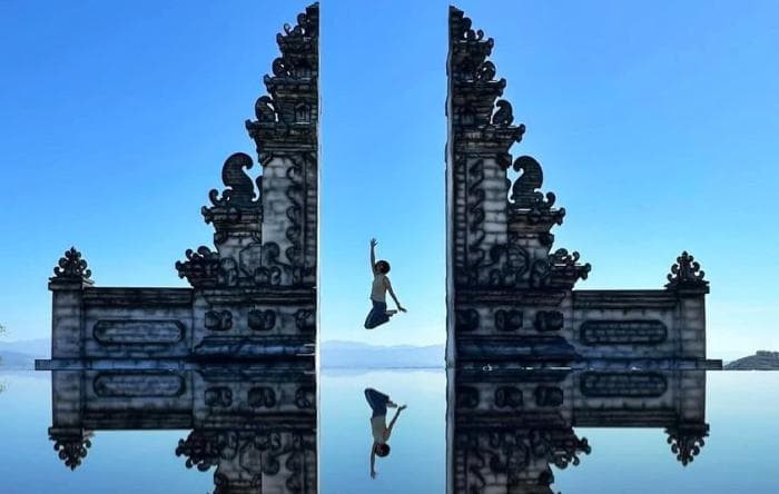 Uus turismiatraktsioon Tais: Bali Lempuyangi templi koopia