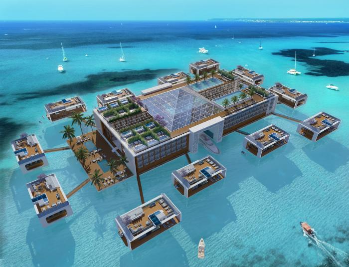 Dubais avatakse 2023. aastal ujuv luksushotell