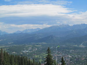 Zakopanes- vaade Tatra mädegele.