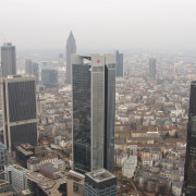 Vaade Frankfurt am Main`ile Main Toweri vaateplatvormilt.