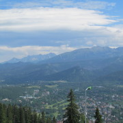 Zakopanes- vaade Tatra mädegele.