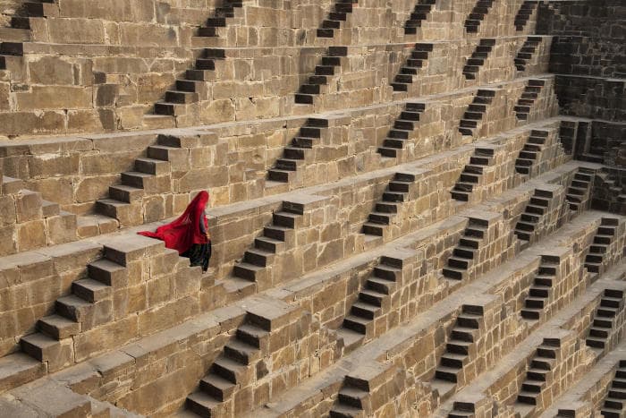 Reisiidee: Chand Baori trepp-kaev Indias