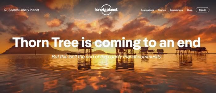 Maailma populaarseim reisifoorum on igaveseks suletud