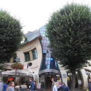 Kõver maja Sopotis.