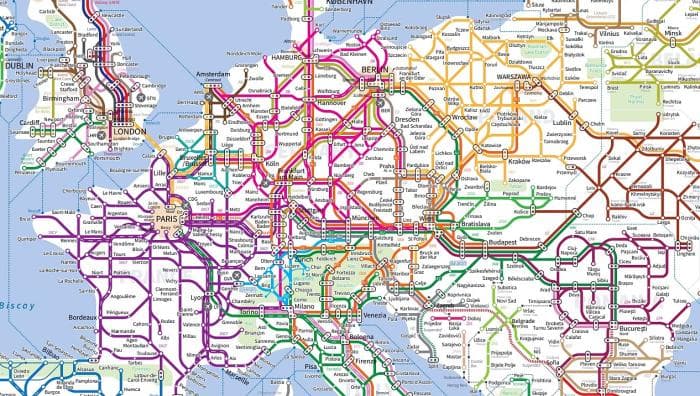 Maailma raudteede kaart