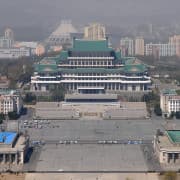 Grand People's Study House and Kim Il Sung Square.