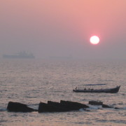 Sunset near the fort