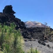 Milline on La Palma saar pärast vulkaanipurset? Siin on üks vaatenurk värskest laavast ja taamal paistab eelmisel aastal vulkaanipurske järel kerkinud 200m kõrgune tuhamägi